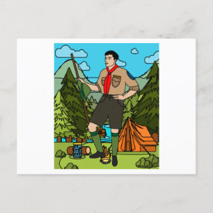 Scouts Survival Nature Nature Postcard