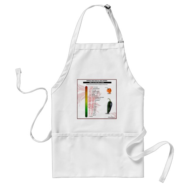 Scoville Heat Scale for Chilli Peppers Standard Apron (Front)