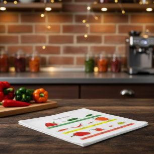 Scoville Heat Units Chili Pepper Chart Napkin