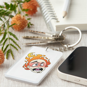 Scovillelicous Fire Head Acrylic Keychain