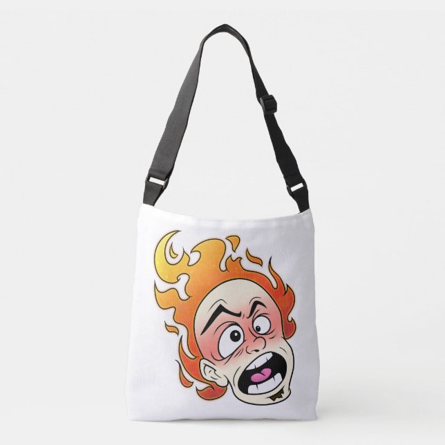Scovillelicous Fire Head All-Over-Print Tote (Front)