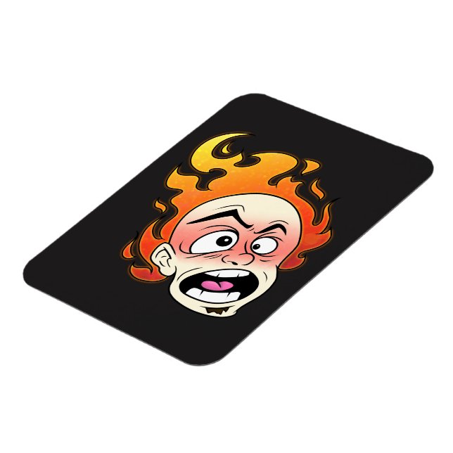 Scovillelicous Fire Head Flexible Photo Magnet (Left Side)