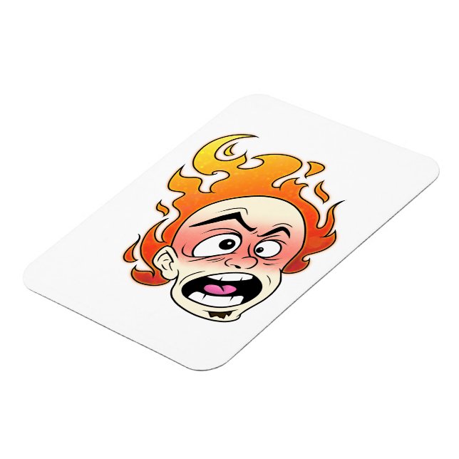 Scovillelicous Fire Head Flexible Photo Magnet (Left Side)