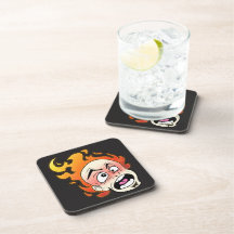 Scovillelicous Fire Head Hard plastic coaster