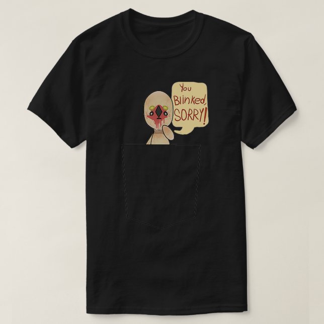 SCP 173 Peanut The Statue Containment Breach  T-Shirt (Design Front)
