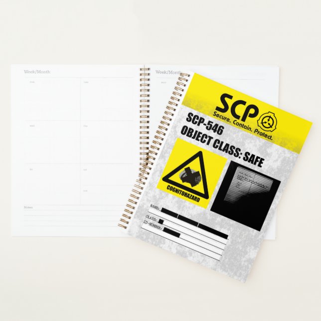SCP - 546 "A Notebook" Notebook Planner (Display)