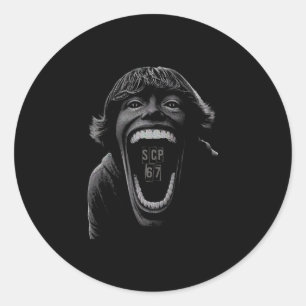 Scp 67 Six Seven 6 7 Meme Design 6 7 1 Classic Round Sticker