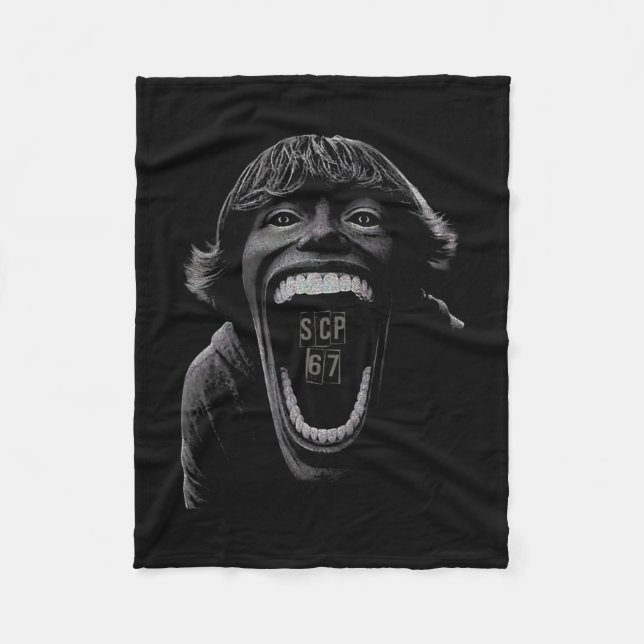 Scp 67 Six Seven 6 7 Meme Design 6 7 1  Fleece Blanket (Front)