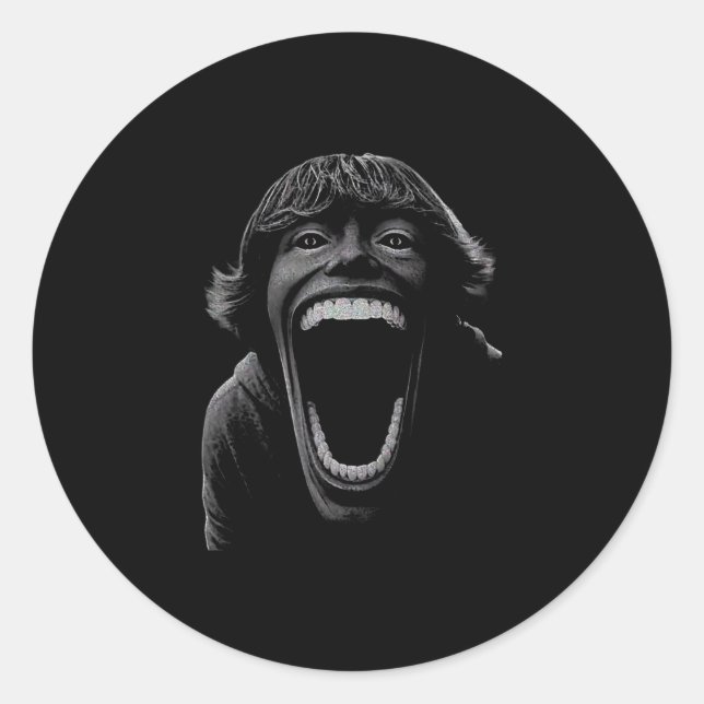 Scp 67 Six Seven 6 7 Meme Design 6 7  Classic Round Sticker (Front)