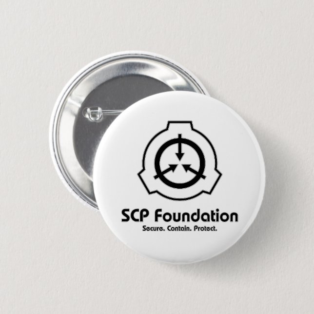 SCP Foundation pin (Front & Back)