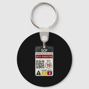 Scp Site Director Id Badge Costume  Key Ring