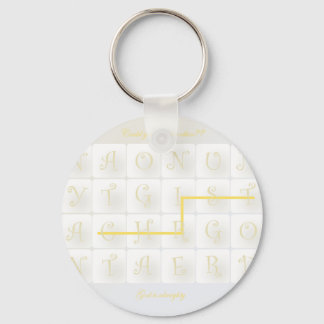 scrabble christ key ring