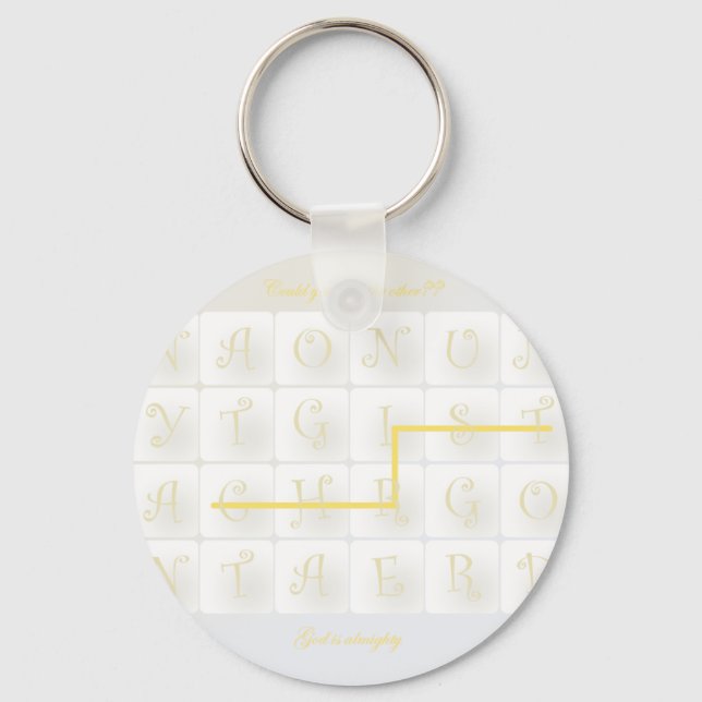scrabble christ key ring (Front)