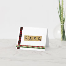 Scrabble Christmas Card