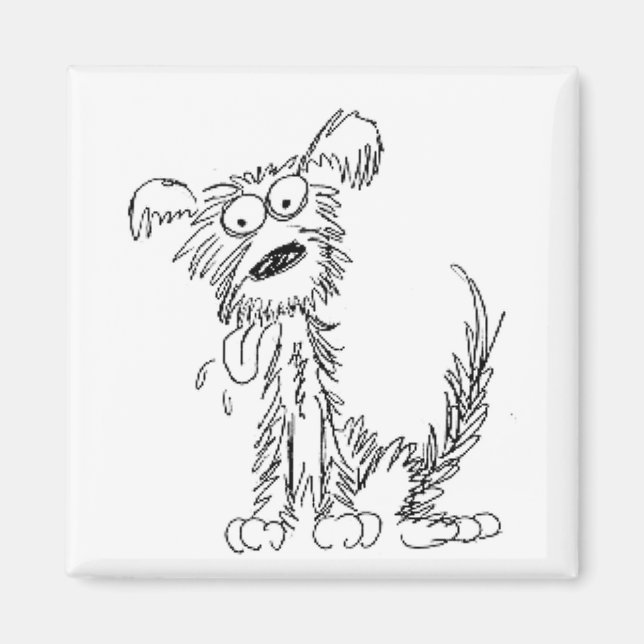 Scraggly Dog Magnet (Front)