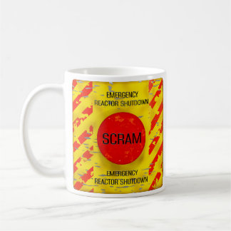  SCRAM Control, Nuclear Reactor Emergency Shutdown Coffee Mug