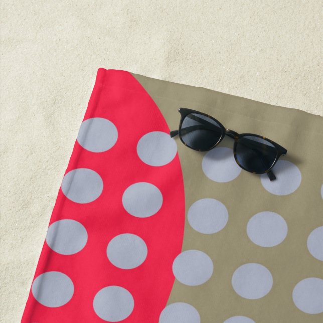 Scrambled Eggs  Beach Towel (In Situ)