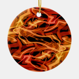 Scrambled Eggs & Peppers Ceramic Ornament