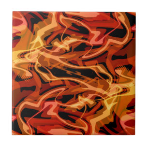 Scrambled Eggs & Peppers Ceramic Tile