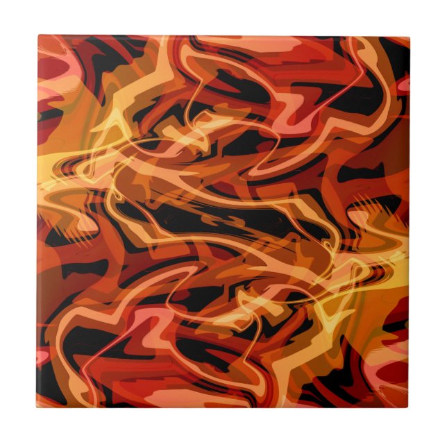 Scrambled Eggs & Peppers  Ceramic Tile (Front)