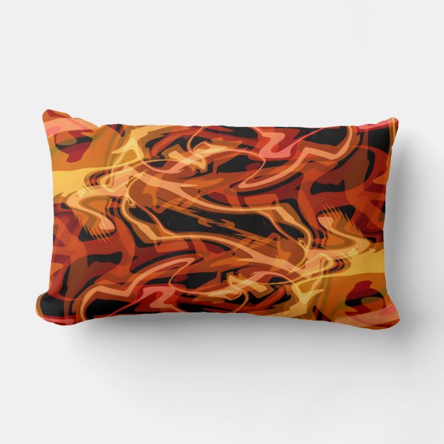Scrambled Eggs & Peppers  Lumbar Cushion (Front)