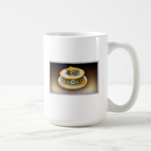 Scrambled letters mug with hat cake