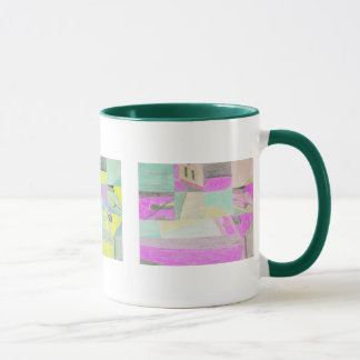 Scrambled scene multicolor mug