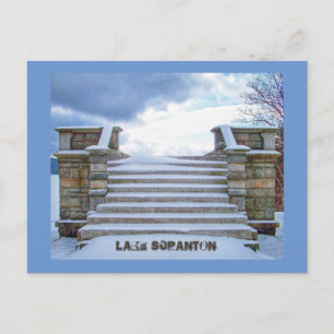 Scranton PA-Lake Scranton Post Card-Lookout Postcard