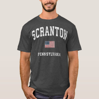 Scranton Pennsylvania PA Vintage American Flag T-Shirt