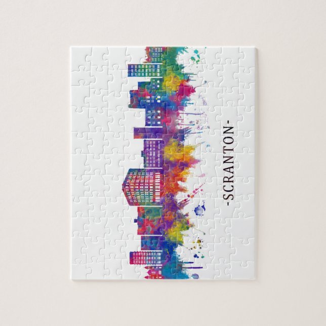 Scranton Pennsylvania Skyline Jigsaw Puzzle (Vertical)