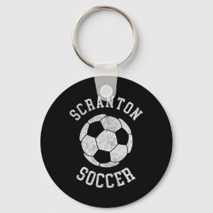 Scranton Soccer Retro Distressed 90's Vintage Key Ring