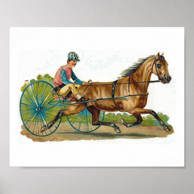 Scrap 1 Vintage Horse Racing Poster (Front)