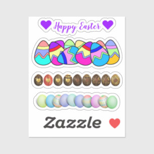 Scrap Booking Coloured Eggs Easter