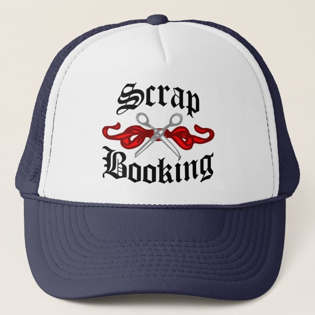 Scrap Booking Tattoo Trucker Hat (Front)