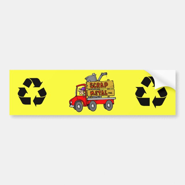 Scrap Metal Collector Bumper Sticker (Front)