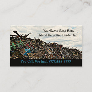 Scrap Metal Recycler Dump or Depot Centre Business Card