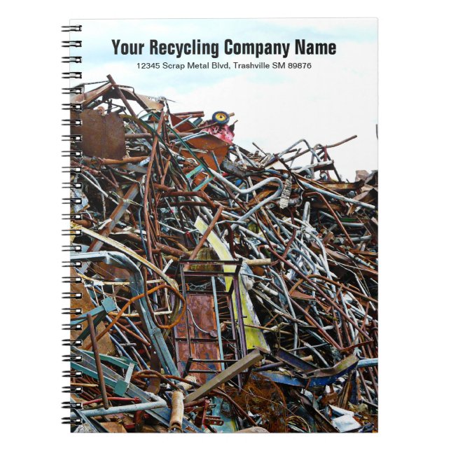 Scrap Metal Recycling Junkyard Notebook (Front)