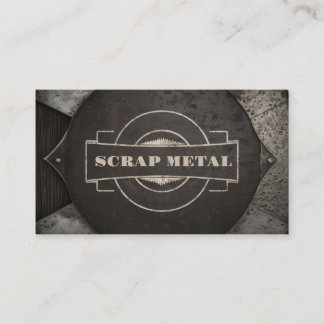 Scrap Metal Recycling metallic Business Card