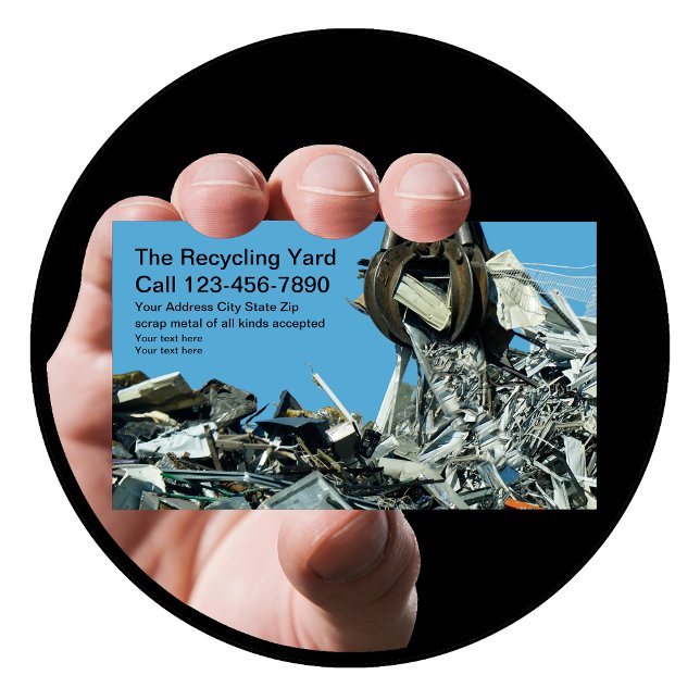 Scrap Metal Recycling Yard Business Card (Creator Uploaded)