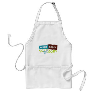 Scrap Paper Scizzors Apron