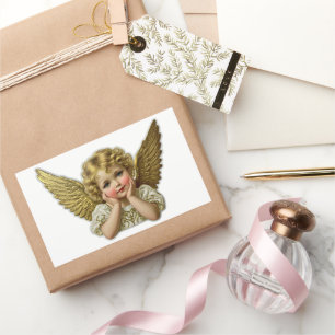 Scrap sticker - Vintage Angel hands on head 1