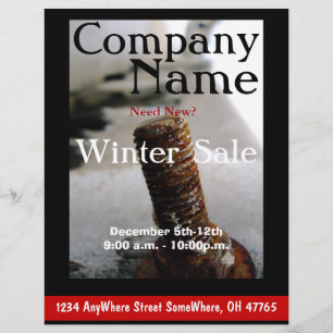 Scrap Yard Winter Promotional Flyer