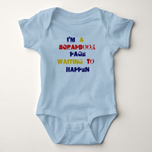 SCRAPBOOK BABY BODYSUIT (Front)