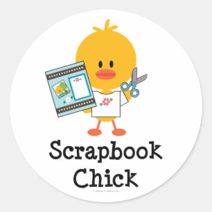 Scrapbook Chick Stickers