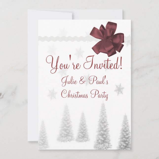 Scrapbook Christmas Party Invitation (Front)