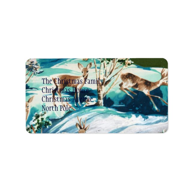 Scrapbook Deer Label (Front)