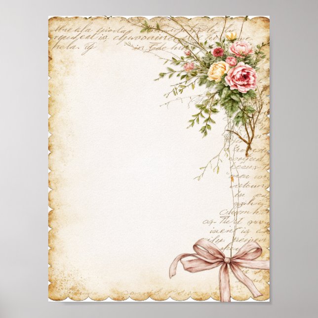 Scrapbook & Junk Journal Paper Digital Download Poster (Front)