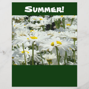 Scrapbook paper Summer theme Daisies Scrapbooking