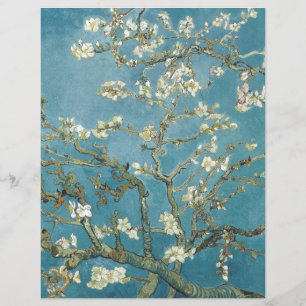 SCRAPBOOK PAPER :VAN GOGH : ALMOND BLOSSOM
