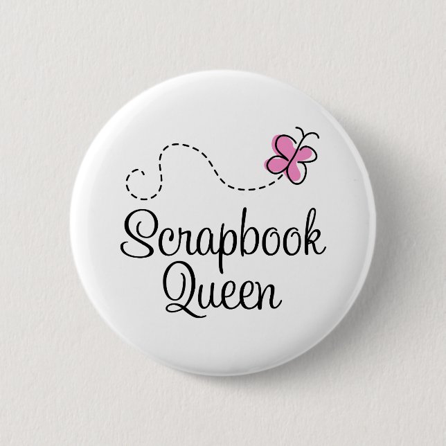 Scrapbook Queen Gift 6 Cm Round Badge (Front)